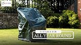 DIVCHI Garden Stacking Chair Cover | Waterproof Anti-UV | Green 68x61x68cm view 5