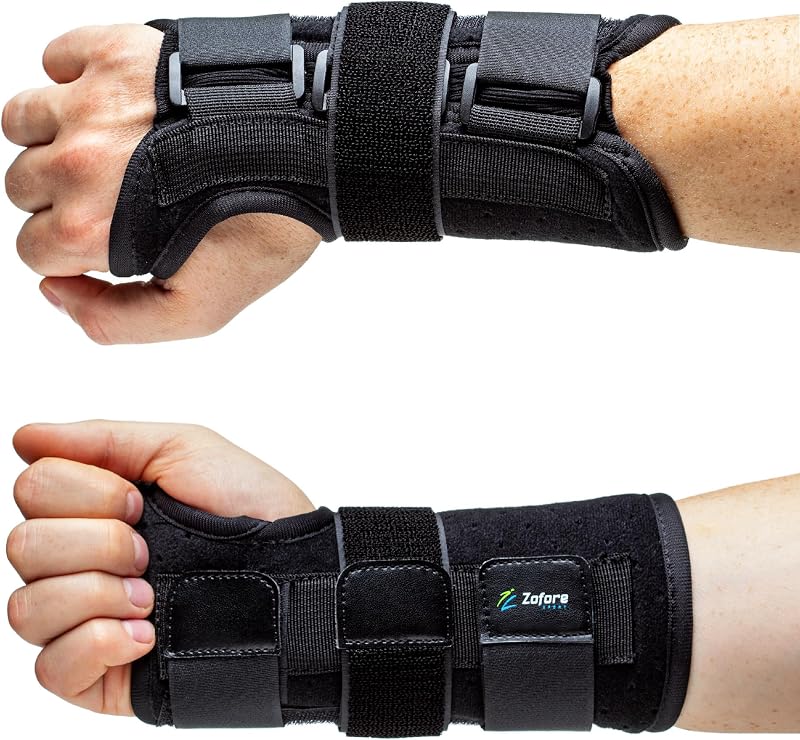 Zofore Sport Carpal Tunnel Wrist Support Brace with Metal Splint Stabilizer S/M