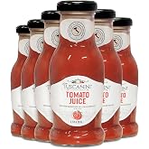 Tuscanini Premium Italian Tomato Juice, 6.76 oz (6 Pack) | Low Sodium Tomato Juice | Great for Cocktails | Non GMO Verified