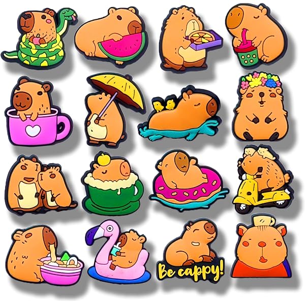 thumbnail image 2 of SAFITOYA Capybara Decorative Clog Charms For Boys Girls 2 of 13