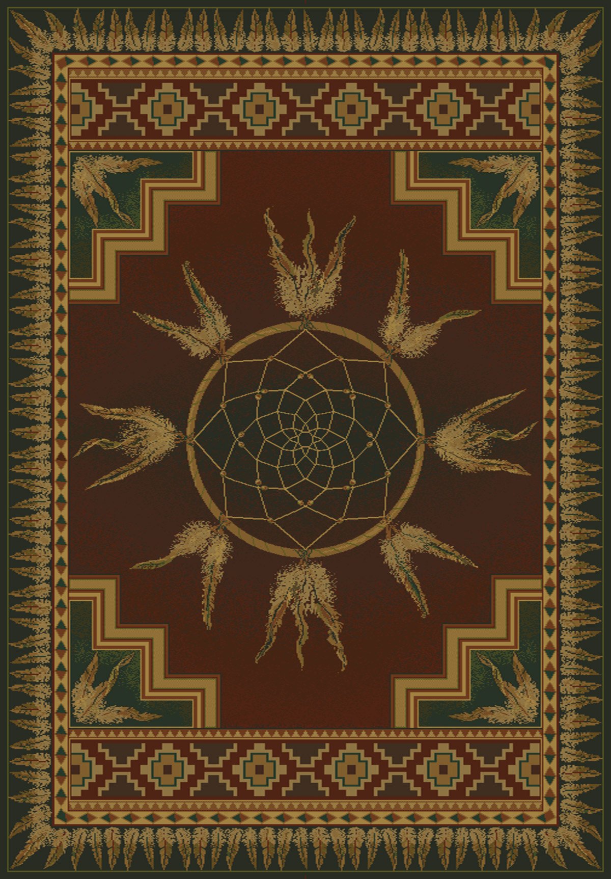 Genesis Dream Catcher Lodge Rug Rug Size: 7'10" x 10'6"