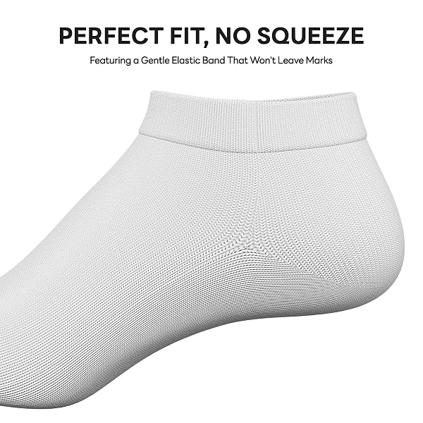 EASETOE 8 PAIRS MEN’S ANKLE SOCKS – 80% LONG-STAPLE COTTON LOW CUT FOR RUNNING, SPORTS & SNEAKERS – BREATHABLE, MOISTURE WICKING, REINFORCED TOE & NON-SLIP Y-HEEL