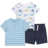 Little Me Clothes for Baby Boys' 3-Piece Play Short Sets, 12 Months - 4 Toddler