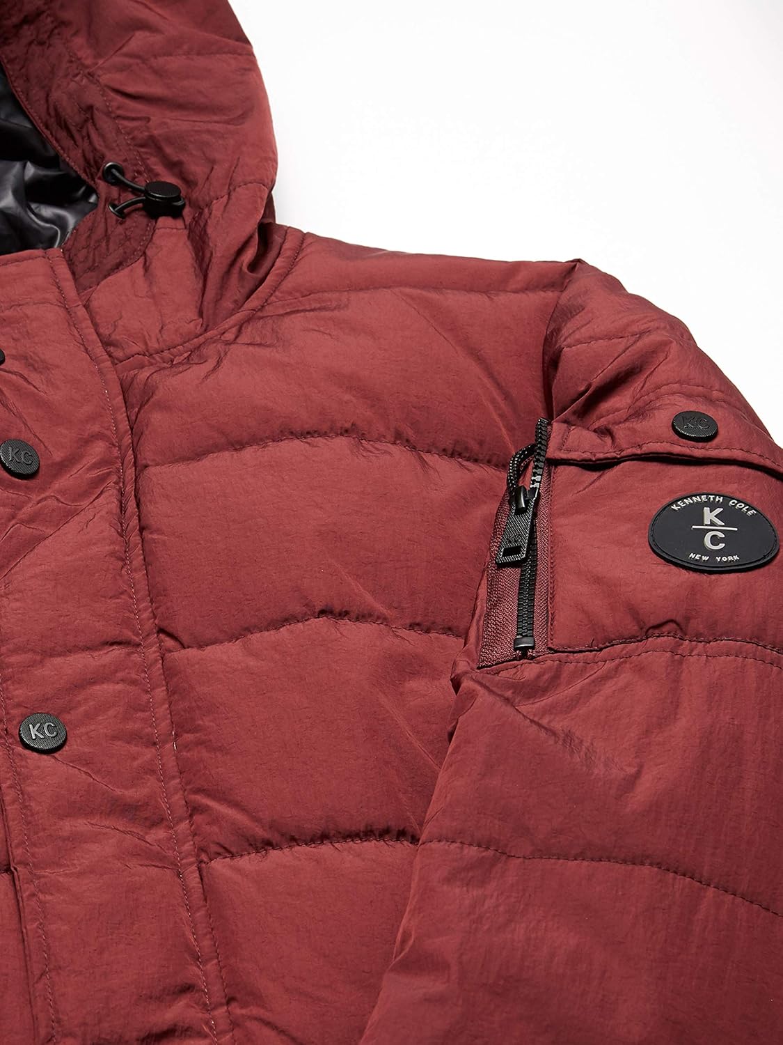 Kenneth Cole New York mens Hooded Down Alternative Jacket at  Men’s Clothing store