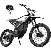 ESKUTE RT-X 19"17" Electric Dirt Bike for Adults, 6500W Peak 53+MPH Mid-Drive Motor, Electric Motorcycle with 72V 30Ah 70-mile Range Battery, Hydraulic Nitrogen Dual Shock Absorbers, WT Classic