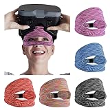 Abnaok 5 Pack VR Eye Mask, Adjustable Breathable VR Sweat Band for Oculus Quest 2, HTC Vive, PS, Gear, VR Workouts