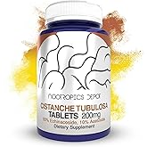 Nootropics Depot Cistanche tubulosa Tablets | 200mg | 60 Count | Minimum 50% Echinacoside + 10% Acetoside (Verbascoside) | Promotes Physical Strength and Energy | Promotes Vitality