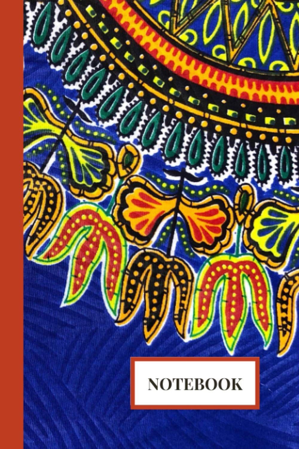 Dashiki African Print Notebook: Attractive Ankara Design Print Cover with lined pages 6 x 9 inches