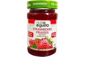 NutroGusto Jams �C Fruit Preserve Spread �C 290 g (Strawberry)