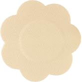 Braza Petal Top Disposable Nipple Covers 15 Pair, Beige, One Size