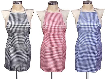 Yazlyn Collection Cotton Kitchen Multi Apron with Front Pocket -Set of 3