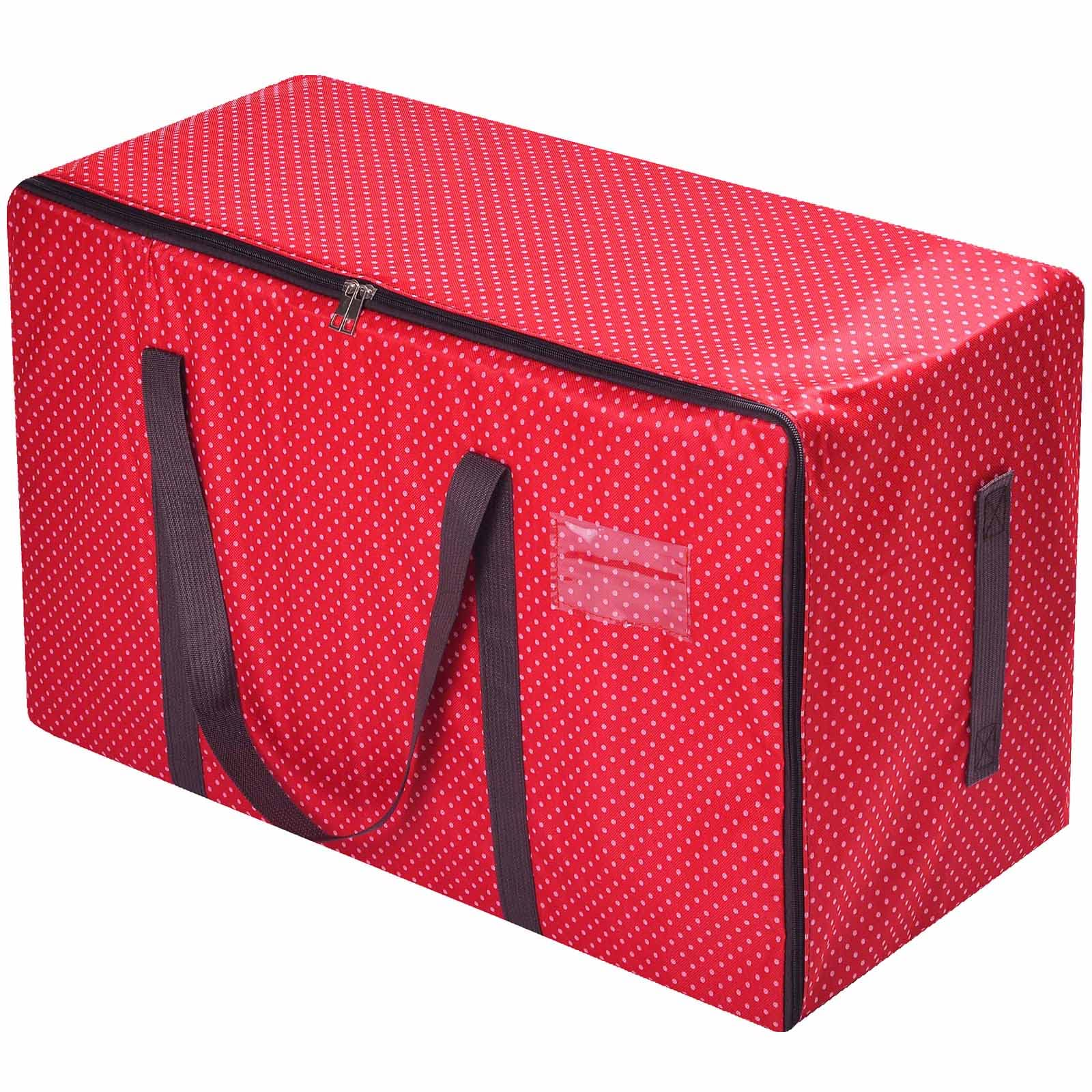 Rainberg 110L Large Storage Bag, Fabric Clothes Bag, Thick Large Size Under Bed Storage, duvet storage bag, Moisture proof. (Red) — image 1