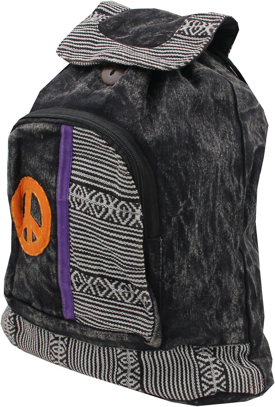 DharmaObjects Hippie Bohemian Raw Cotton Handmade Backpack