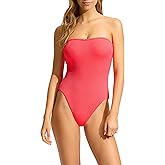 Seafolly Womens Dd Cup Bandeau One Piece Swimsuit