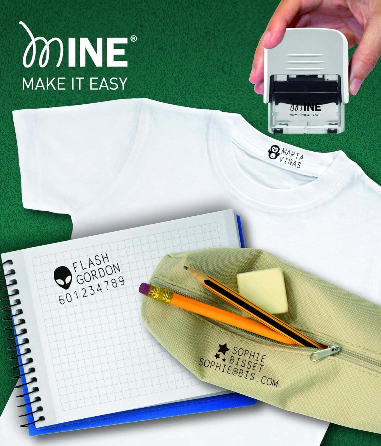 MARCADOR DE ROPA Y LIBROS MINE COMPACT