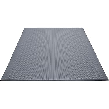 17x 7.4 Ft Non-Slip Gray Garage Flooring Carpets, Absorbent Oil Garage Parking