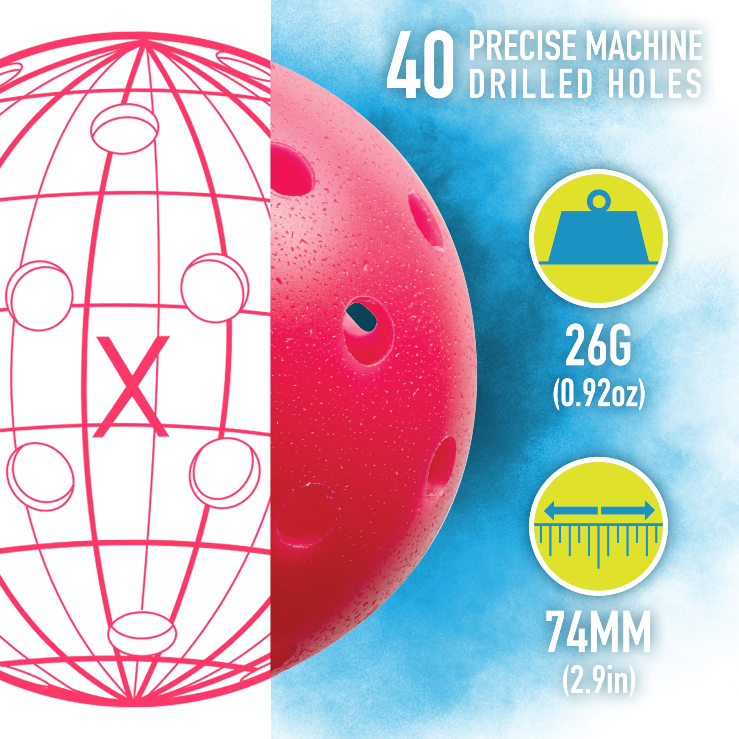 Franklin Sports X 40 Outdoor Pickleballs Official Ball Of Usa - View #4