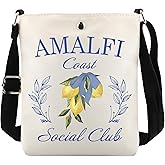 POFULL Girls Coast Trip Gift Italy Vacation Trip Gift Coast Social Club Corssbody Bag
