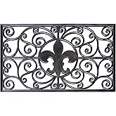 A1HC Rubber Welcome Doormat for Outdoor Indoor Entrance, Non-Slip Backing Front Door Mat for High Traffic Area Use, Fun Designed Entrymat, 18"x30" Grill Mats