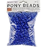 Pack of 1000 Frida's Blue Beads – 9mm x 6mm Craft Beads for Jewelry Making, DIY Bracelets, Necklaces, and Earrings – Vibrant Color for Kids (4 Years +) and Adults
