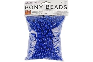 Luxury Jewelry Craft 1K Frida's Blue Pony Beads - Mahitoi US Basics - 9mm