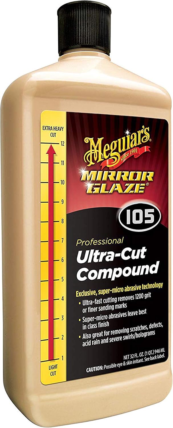 Meguiar's M10532 Mirror Glaze Ultra-Cut Compound, 32 Fluid Ounces, 1 Pack: Automotive