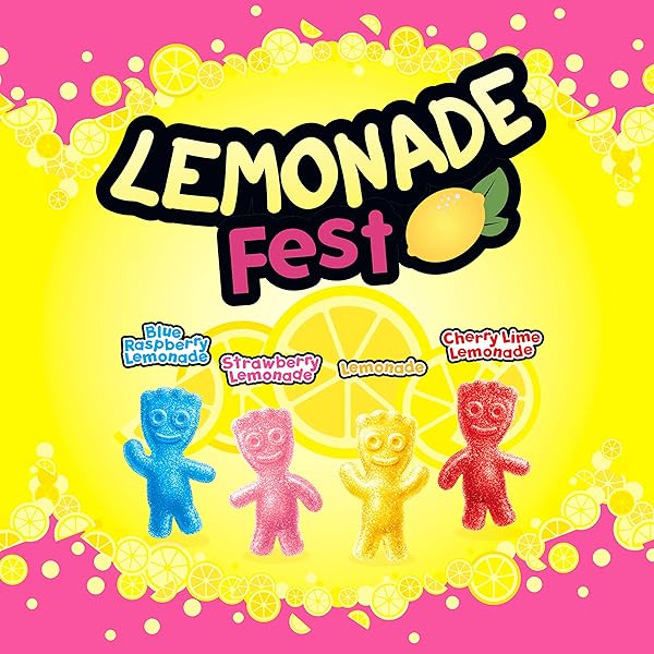 SOUR PATCH KIDS LEMONADE FEST SOFT & CHEWY GUMMY CANDY, 8.02 OZ