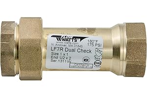 Watts Water Technologies 72205 LF7RU22 1 Dual Check Valve, Fip Lf, 1" (LF7RU2-2 1)