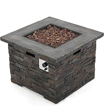 Stonecrest Meubles De Patio Exterieur Propane Gaz Foyer Table