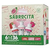 Cirkul Sabrocita Flavor Water Variety Pack, Makes 36 Drinks, No Sugar, Zero Calorie Drink Mix, (2 Strawberry, 2 Guava, 2 Hibiscus)