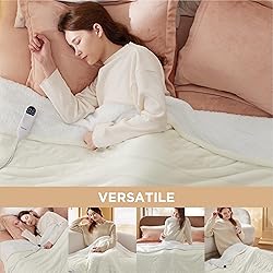Bedsure Electric Blanket Full Size - Soft Flannel
