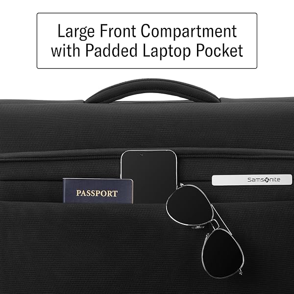 SAMSONITE UPLIFT 23” BIFOLD GARMENT BAG – INCLUDES WET POCKET AND STACKIT STRAP™ BI-FOLD BAR TO PREVENT CREASES – TRI-FOLD BAR OPTION FOR LONGER ITEMS – DESIGNED FOR ULTRA LIGHT TRAVEL – BLACK
