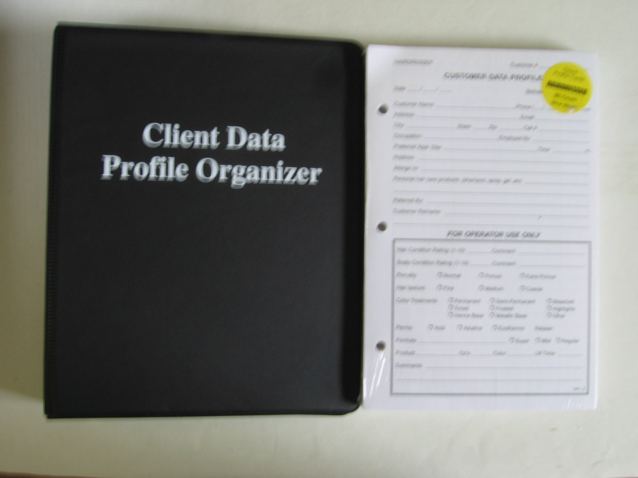 Hairdresser Client Data Profile Organizer Client Profile Cards