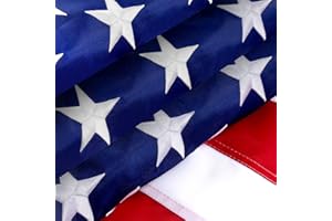 TOPFLAGS American Flag 4x6 FT Outdoor Heavy Duty - Superior US Flag 4x6 Feet, American Flags for Outside, Superior USA Flag with Beautiful Embroidered Stars, Sewn Stripes and Brass Grommets