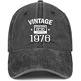 50th Birthday Gifts for Men Women 1976 Hats Vintage 1976 Baseball Cap for 50 Year Old Birthday Gifts for Fathers Mothers Day