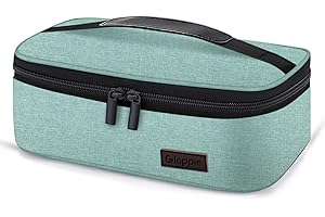 Gloppie Little Lunch Bag Small Insulated Lunch Box for Women Kids Lunchbox Mini Lunchbag Portable Cooler Bags Petty Lunch Pail Reusable Snack Container, Green