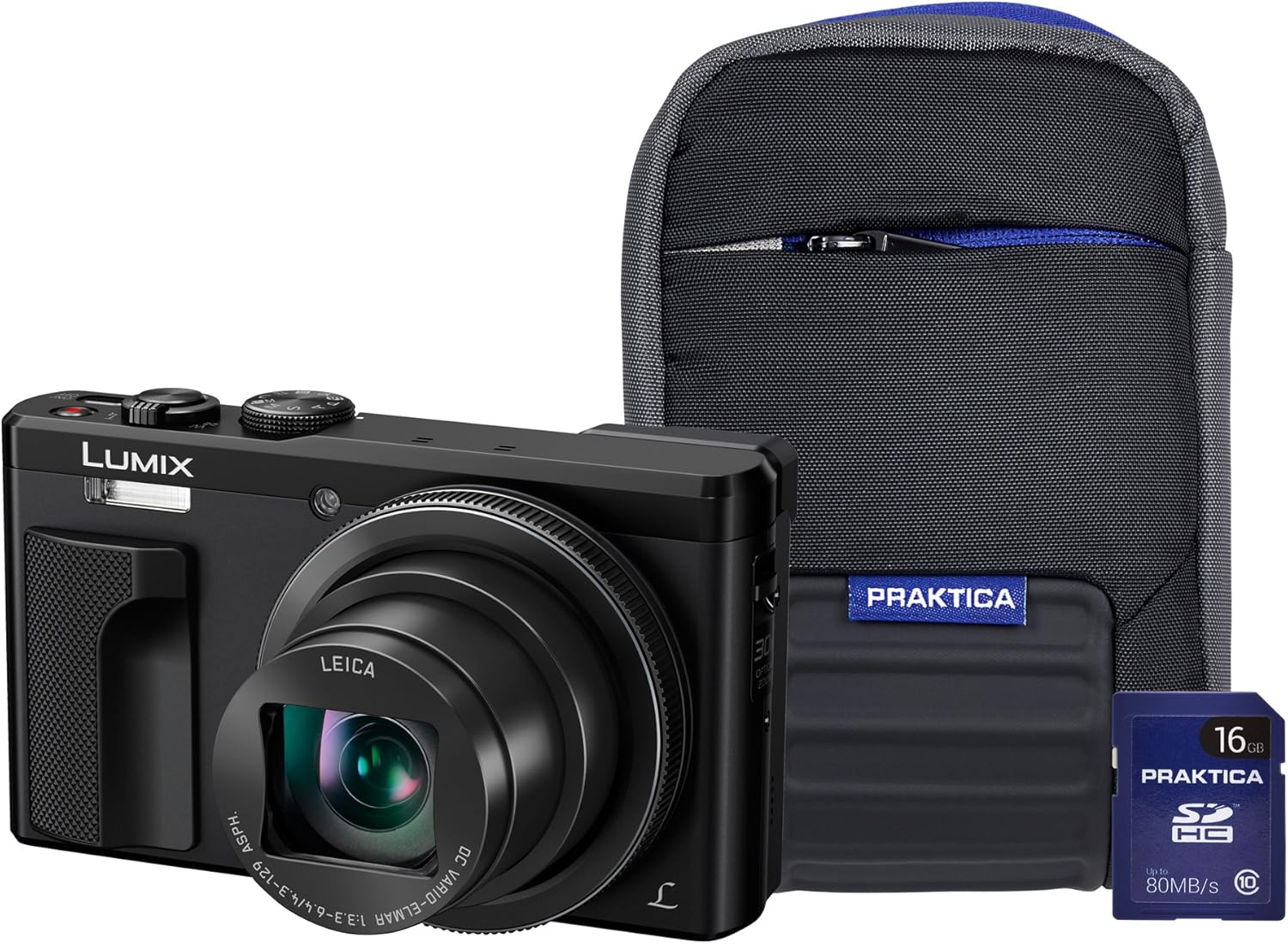 Panasonic DMCTZ80 Camera Kit with Case and 16 GB SD Amazon.co.uk