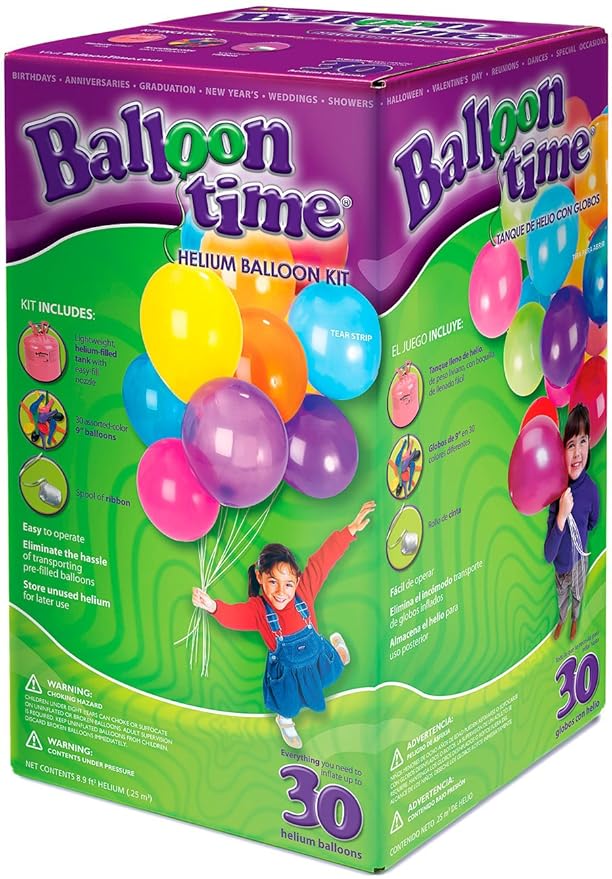 Ballon Balloon Time Helium Gas Cylinder 30 Balloon With Included