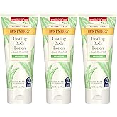 Burt's Bees Ultimate Care Healing Body Lotion with Aloe and Rice Milk for Sensitive Skin, 98.8% Natural Origin, 6 Ounces
