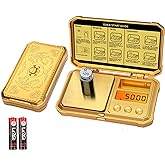 GRAM PRES Digital Pocket Gram Scale 300g x 0.01g Accuracy，with 50g Weights | Small Mini High Precision Gold Scale Digital Weight Grams And Oz For Jewelry,Diamond，Arrows, Powders And Medicine