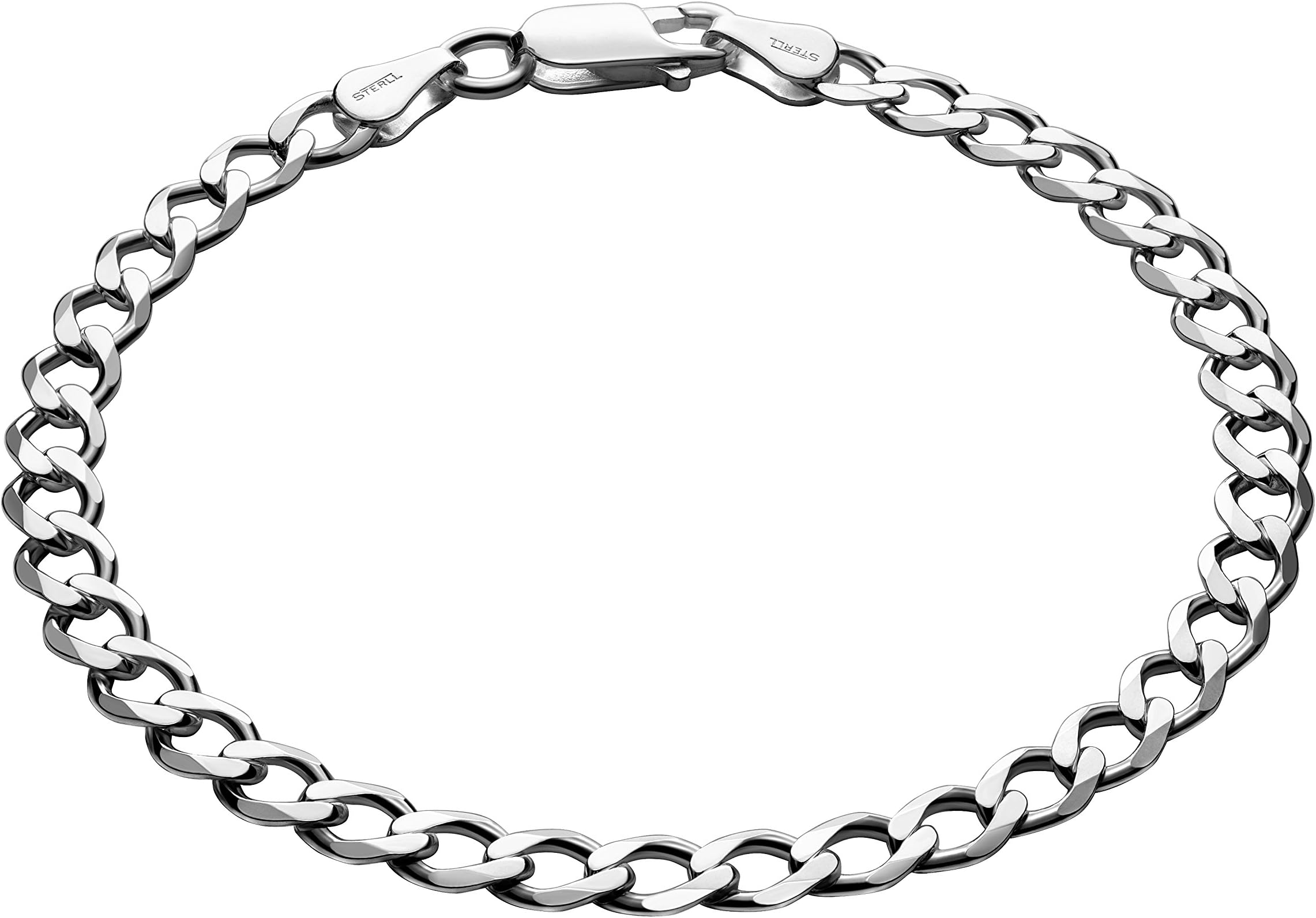 STERLL Bracelet for men made of solid 925 silver, the perfect gift for husband or boyfriend, including gift box