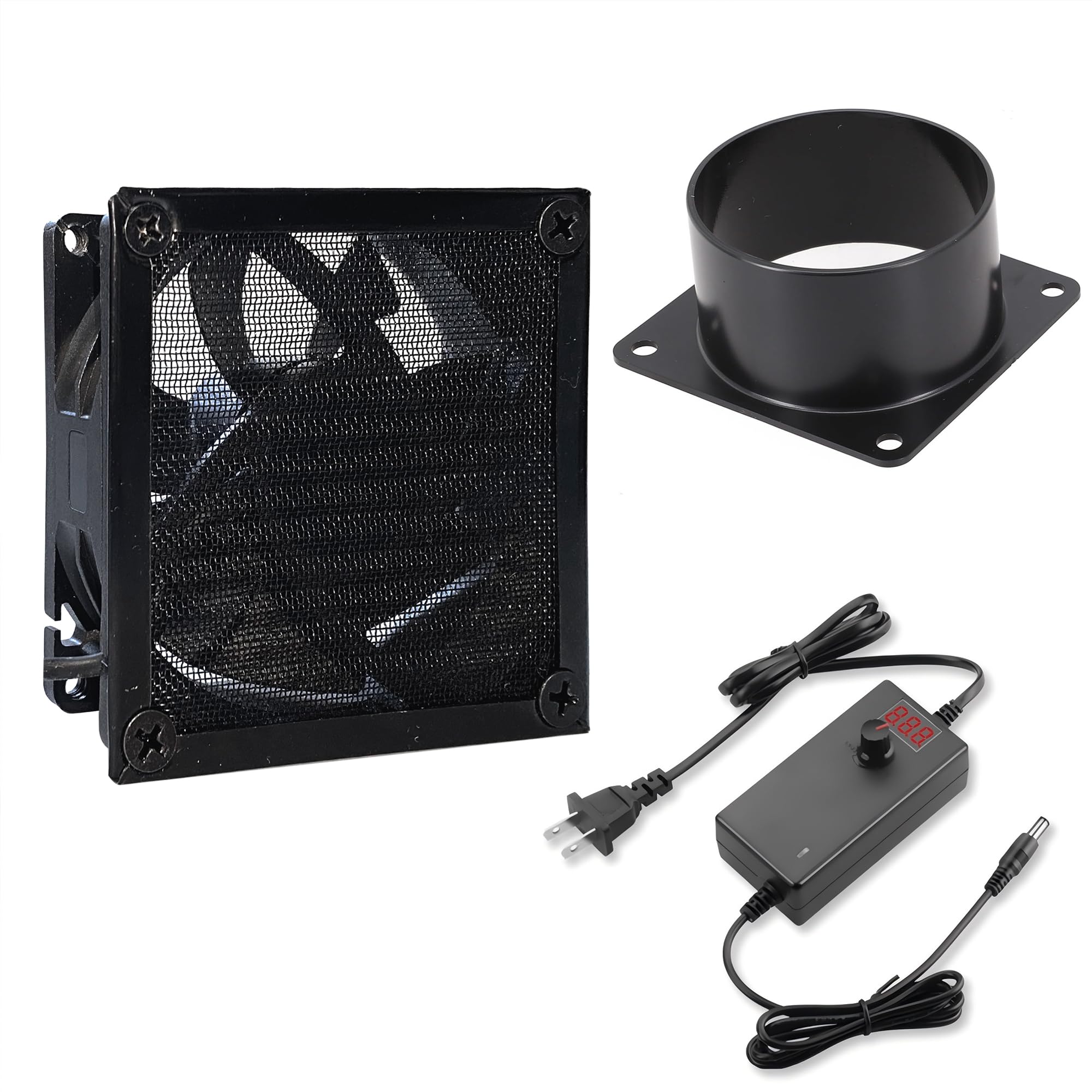 3" Axial Exhaust Fan, 4500RPM 80mm DC12V Dual Ball