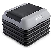 Circuit Fitness Non-Slip Step solution 16"x16", 2 or 4 Risers, 6 Colors