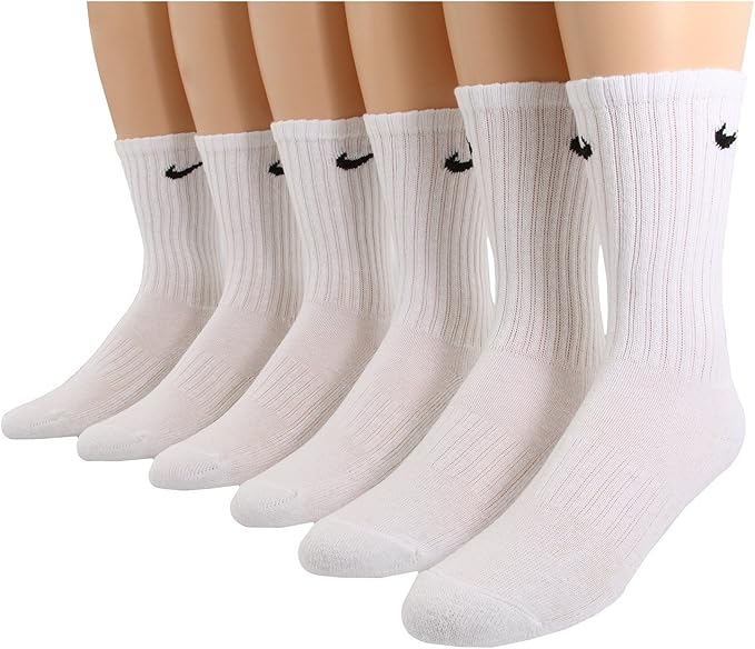 Amazon Co Jp ナイキ Nike キッズソックス 靴下 Banded Cotton Crew 6 Pair Pack White Black Youth Lg Shoe 5 Youth 7 Youth 5 7歳 One Size 服 ファッション小物