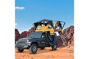 BAYATI Naturnest Rooftop Tent, Great View Ventilation Light Weight Tent for 2 Person Camping, Waterproof Windproof UV-Resistant Blackout Privacy 4 Season Tent for Truck, Jeep, SUV, Van, Trailer - Andromeda