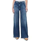 AG Women's Pleated Stella Wide Leg Palazzo