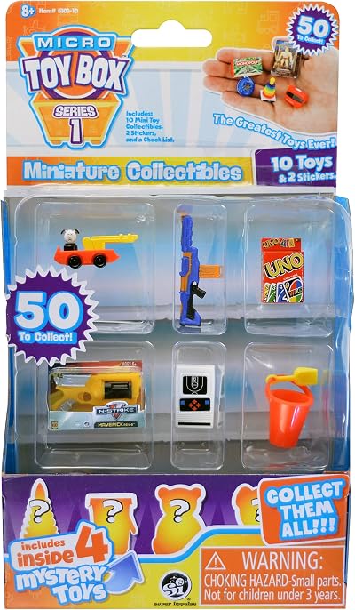 World's Smallest Micro Toy Box Series 1 Mini Collectibles 10 Pack