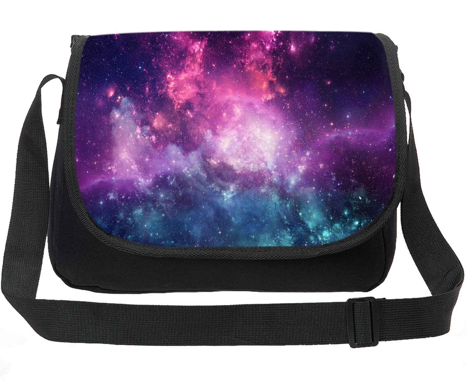 CAIWEICanvas Printing Universe Space TrendyMax Galaxy Pattern Shoulder Bag
