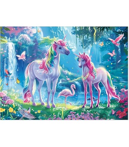 Amazon.com: Educa 17985 Fairy and Unicorn Puzzle, 500 Pieces