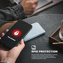VULKIT Slim Minimalist Card Holder RFID Blocking
